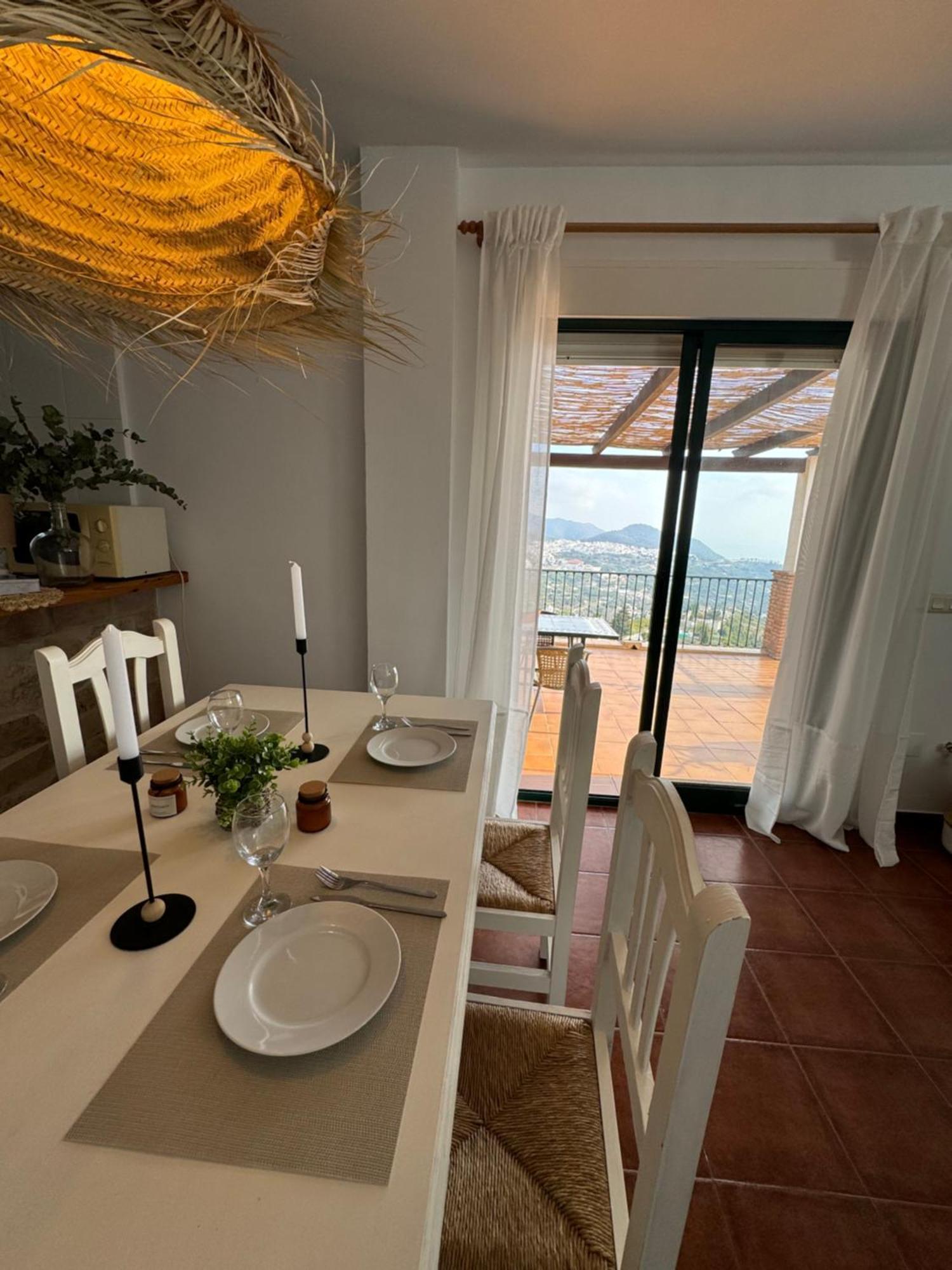 Villa En Frigiliana Con Piscina, Jacuzzi Y Espectaculares Vistas Exterior foto